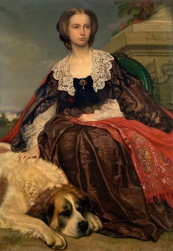 Joseph van Lerius - Ritratto della Principessa Herminie di Looz e Corswarem (1860)